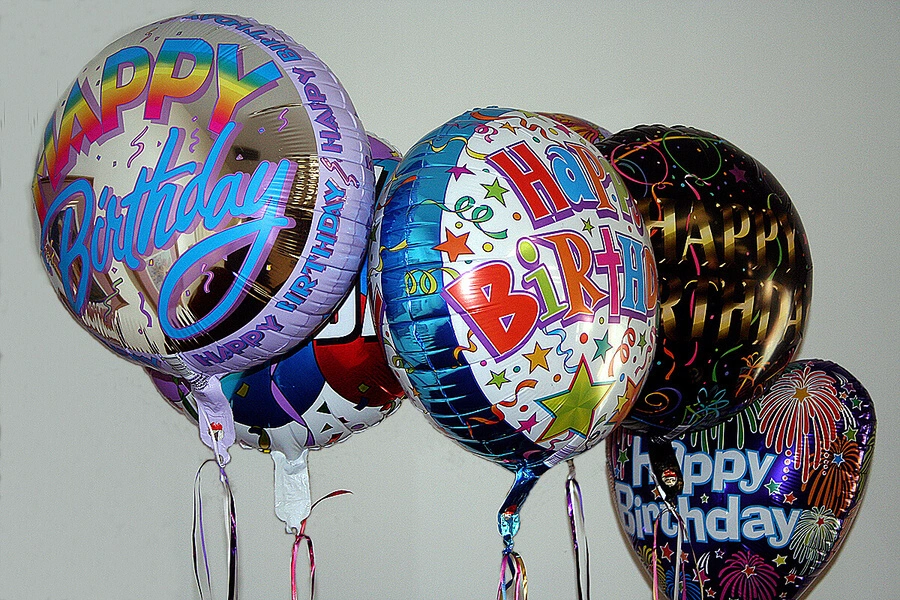 six multiples birthday themes helium balloon